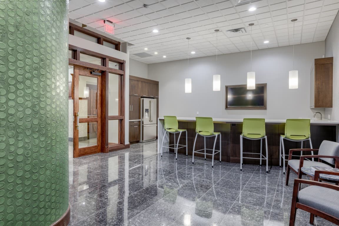 Modern Employee Breakroom — commercial construction project by MEOmaha